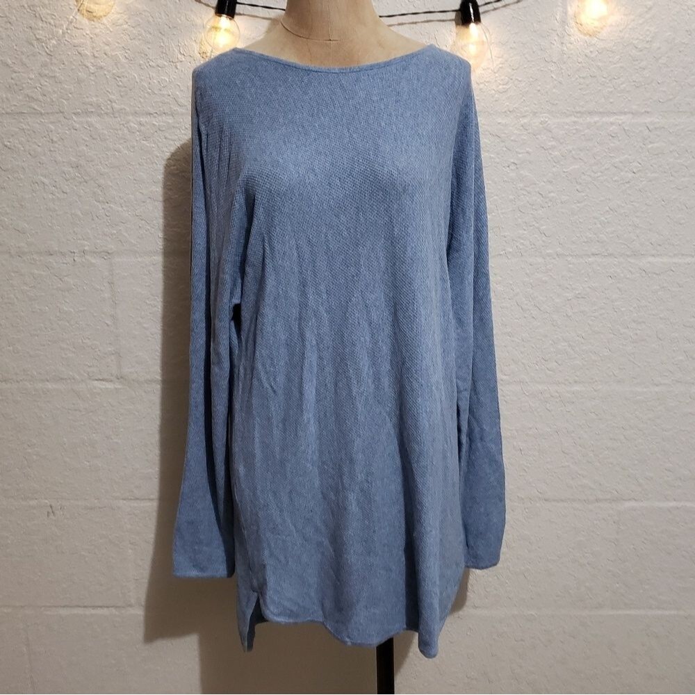 Michael Kors Light Blue Top Size Medium